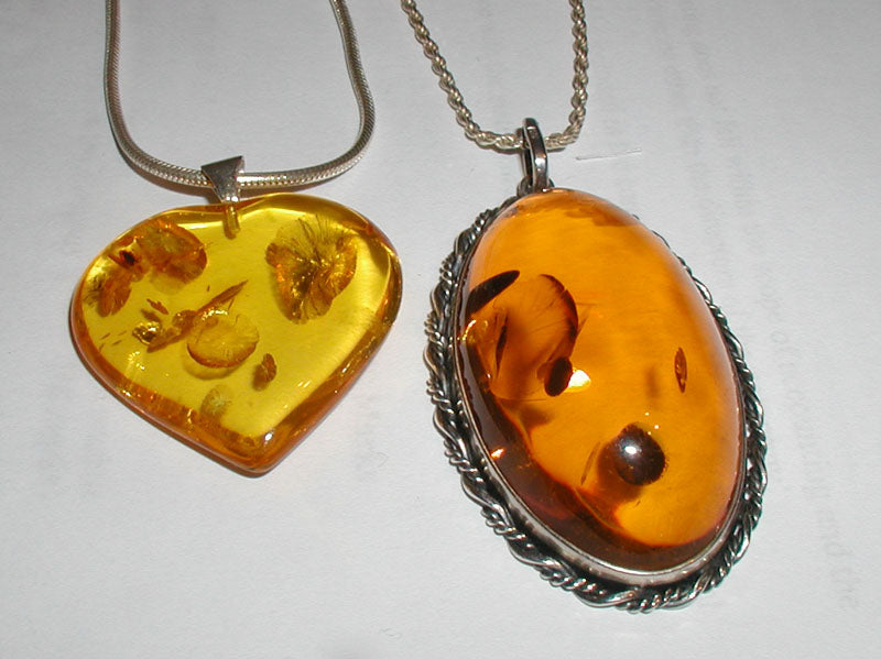 Real photo of amber pieces