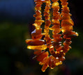 Real photo of amber necklace